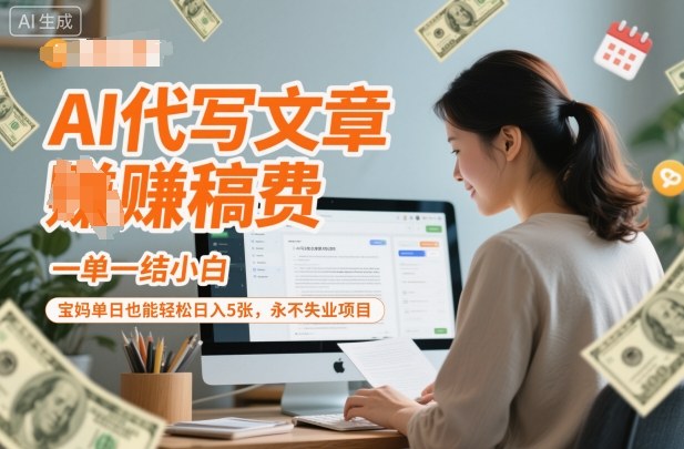 aie4bba3e58699e69687e7aba0e8b3bae7a8bfe8b4b9efbc8ce4b880e58d95e4b880e7bb93e5b08fe799bdefbc8ce5ae9de5a688e58d95e697a5e4b99fe883bde8bdbb_690c6ddf3247b.jpeg AI代写文章賺稿费,一单一结小白,宝妈单日也能轻松日入5张,永不失业项目