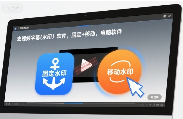 去视频字幕(水印）软件，固定+移动，电脑软件-冒泡网
