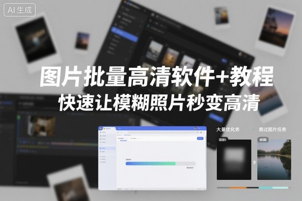 e59bbee78987e689b9e9878fe9ab98e6b885e8bdafe4bbb6e69599e7a88befbc8ce5bfabe9809fe8aea9e6a8a1e7b38ae785a7e78987e7a792e58f98e9ab98e6b885_6908e9c019961.jpeg 图片批量高清软件+教程,快速让模糊照片秒变高清