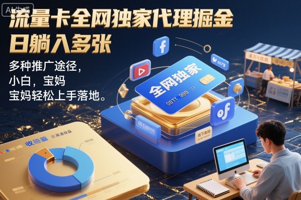 e6b581e9878fe58da1e585a8e7bd91e78bace5aeb6e4bba3e79086e68e98e98791efbc8ce697a5e8babae585a5e5a49ae5bca0efbc8ce5a49ae7a78de68ea8e5b9bf_6926c71122e93.jpeg 流量卡全网独家代理掘金,日躺入多张,多种推广途径,小白,宝妈轻松上手落地