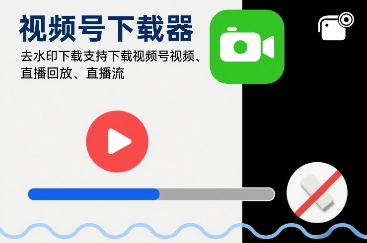 视频号下载器，去水印下载，支持下载视频号视频、直播回放、直播流-冒泡网