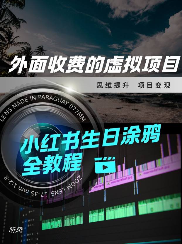 外面收费的小众虚拟项目，小红薯生日涂鸦，每日50-2张-冒泡网