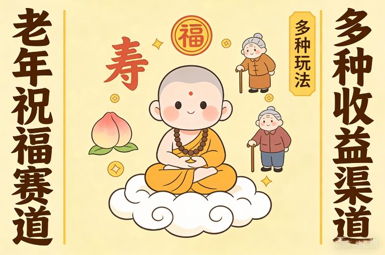 e88081e5b9b4e7a59de7a68fe8b59be98193efbc8ce6bcabe794bbe5b08fe4bd9be99980efbc8ce5a49ae7a78de78ea9e6b395e5a49ae7a78de694b6e79b8ae6b8a0_6981becc000ce.jpeg 老年祝福赛道,漫画+小佛陀,多种玩法+多种收益渠道【附详细教程】