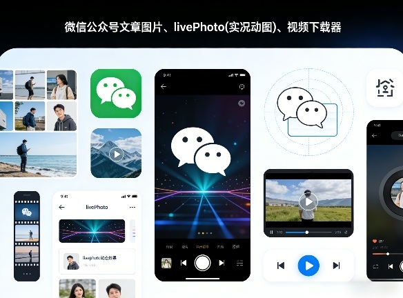 微信公众号文章图片、livePhoto(实况动图)、视频下载器-冒泡网