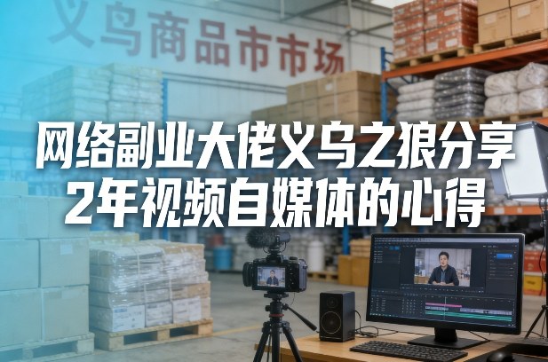 网络副业大佬义乌之狼分享2年视频自媒体的心得【文档】-冒泡网