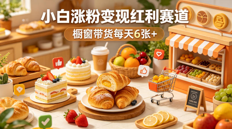 AI美食定格动画视频，小白涨粉变现红利赛道，橱窗带货每天6张+-冒泡网