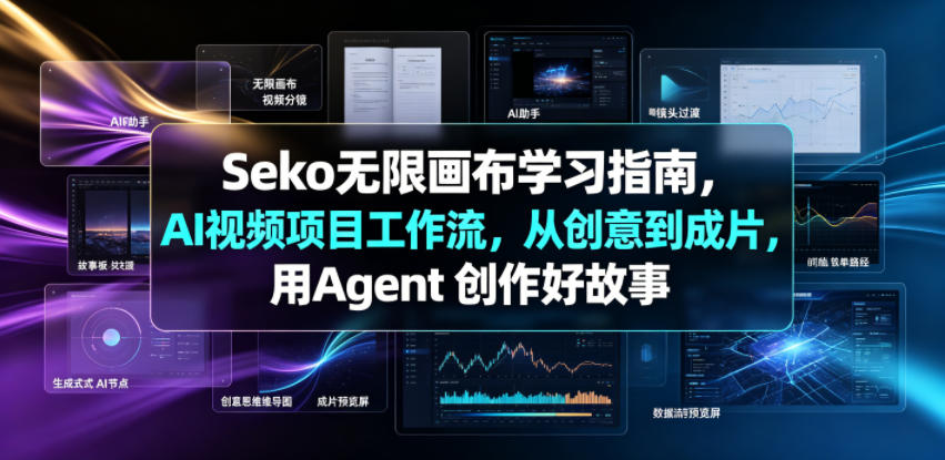 014d8fc24bcda570c6e9e201778ec175.jpeg Seko无限画布学习指南,AI视频项目工作流,从创意到成片,用Agent 创作好故事