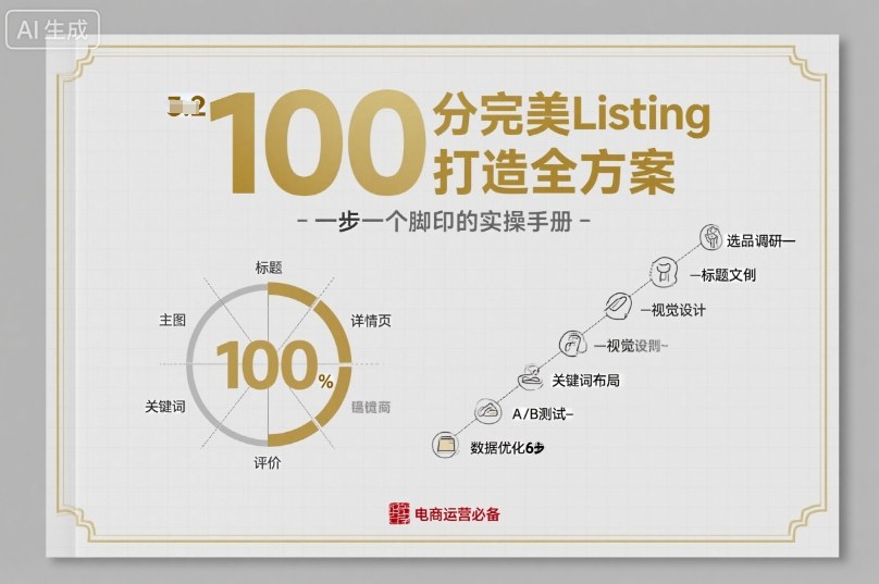 100分完美Listing打造全方案，想要完美listing必须是需要一步一个脚印的-冒泡网