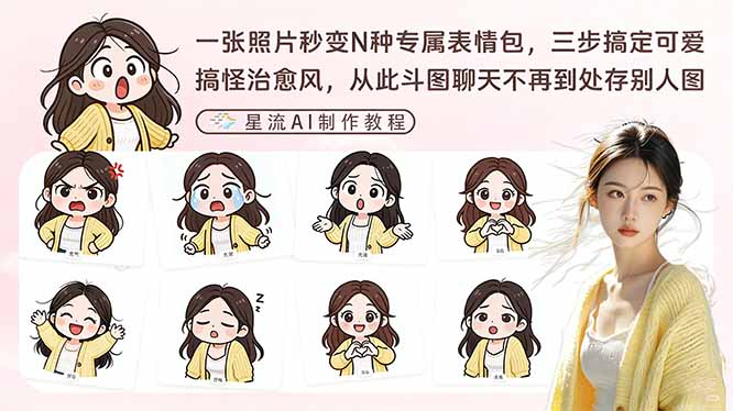 一张照片秒变N种专属表情包，三步搞定可爱搞怪治愈风，从此斗图聊天不再到处存别人图-冒泡网