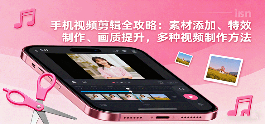 手机视频剪辑全攻略：素材添加、特效制作、画质提升，多种视频制作方法-冒泡网