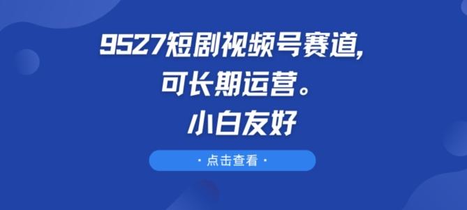 9527短剧视频号赛道，可长期运营，小白友好【揭秘】-冒泡网