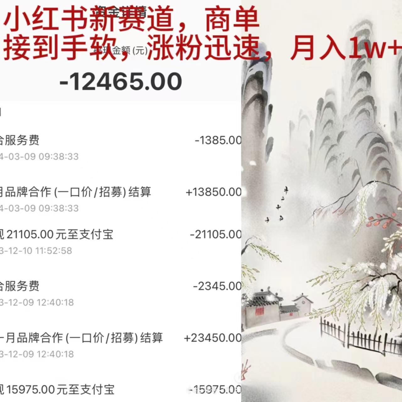 (9476期)小红书新赛道，商单接到手软，涨粉迅速，月入1w+-冒泡网