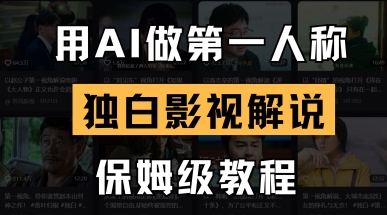用AI做第一人称独白影视解说，手把手教学，保姆级教程-冒泡网