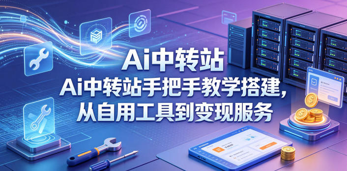 Ai中转站手把手教学搭建，从自用工具到变现服务-冒泡网