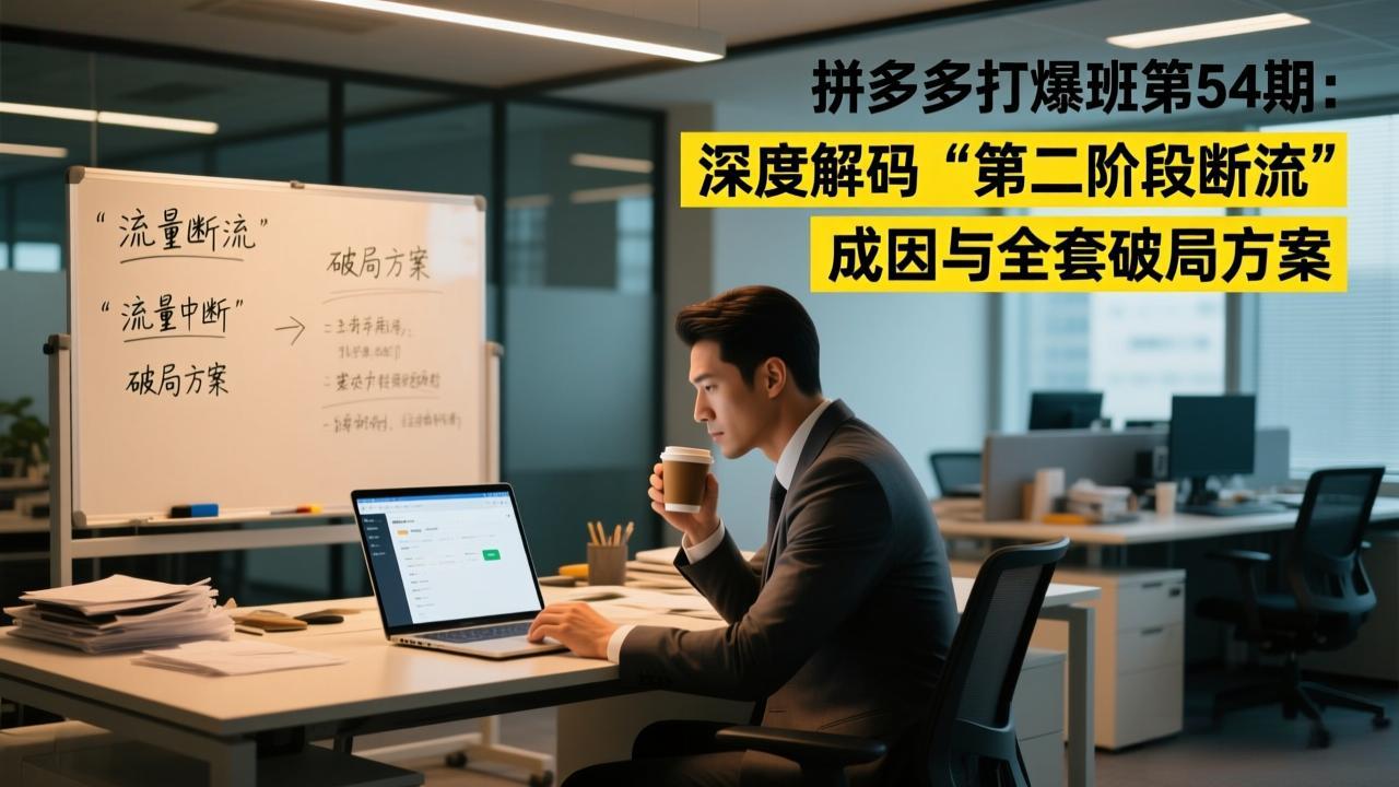 拼多多打爆班第54期：深度解码“第二阶段断流”成因与全套破局方案-冒泡网