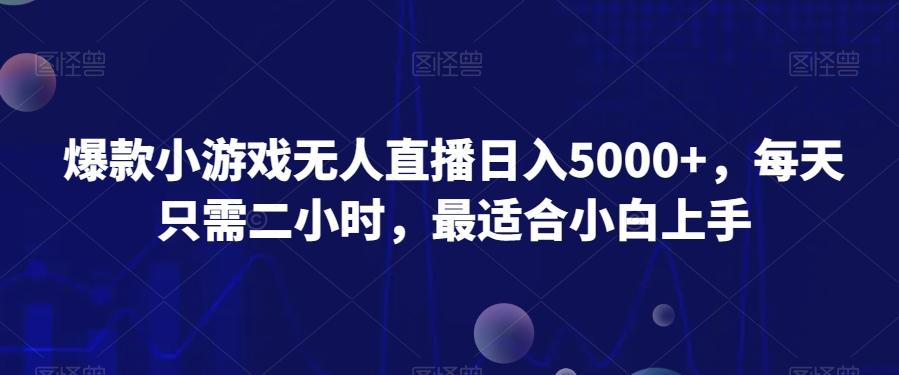 爆款小游戏无人直播日入5000+，每天只需二小时，最适合小白上手-冒泡网