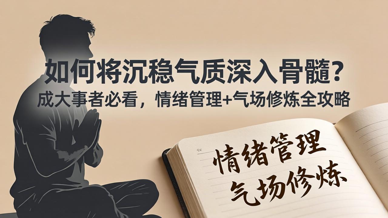 付费文章：如何将沉稳气质深入骨髓？成大事者必看，情绪管理+气场修炼全攻略-冒泡网