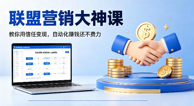 联盟营销大神课，教你用信任变现，自动化賺钱还不费力【原创双语字幕】-冒泡网