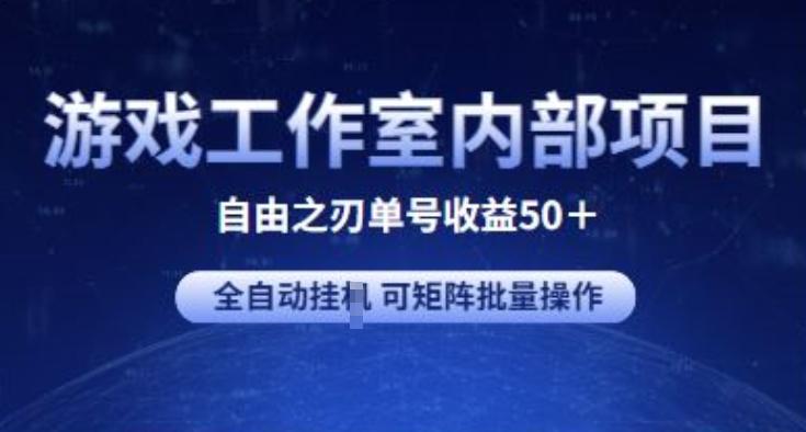 游戏工作室内部项目 自由之刃2 单号收益50+ 全自动挂JI 可矩阵批量操作【揭秘】-冒泡网
