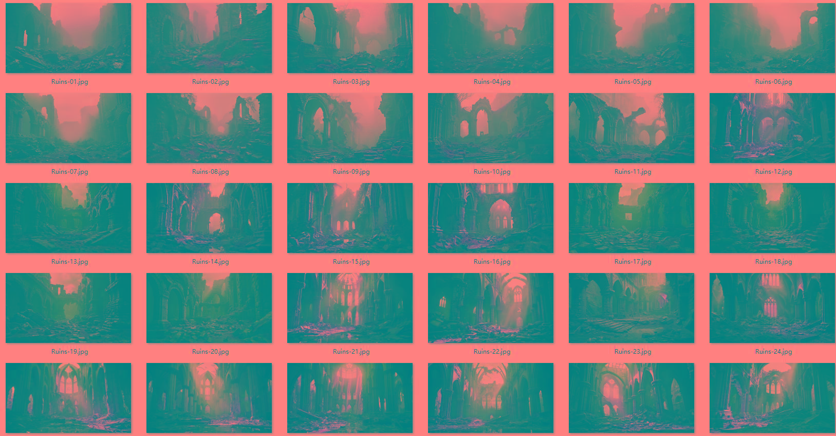 2aa811d1fe3ffe530b5afc225b42a1a8.jpeg 1600张科幻外星恐怖战争废墟环境背景 5K高清图片素材