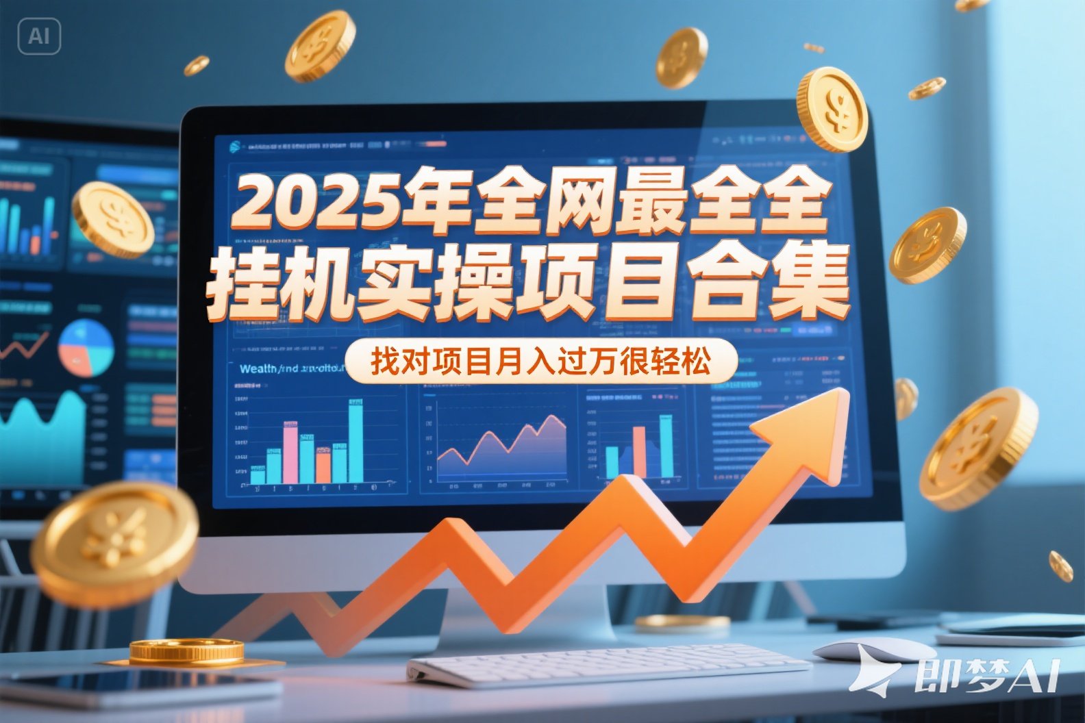 2025年挂机实操项目实操演练，挂机类型，AI直播类型，轻资产创业类型…-冒泡网