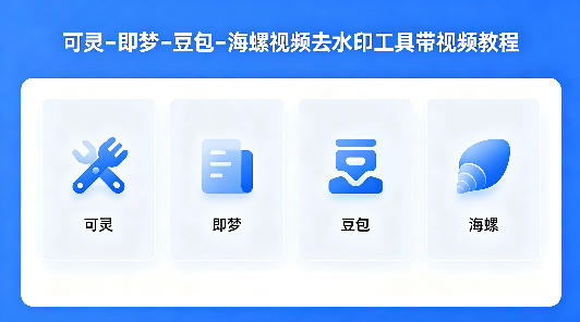 可灵–即梦–豆包–海螺视频去水印工具带视频教程-冒泡网