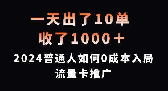 33d4dd9af3c0786a618662dbd51acbc7.jpeg 一天出了10单,收了1000+,2024普通人如何0成本入局流量卡推广【揭秘】