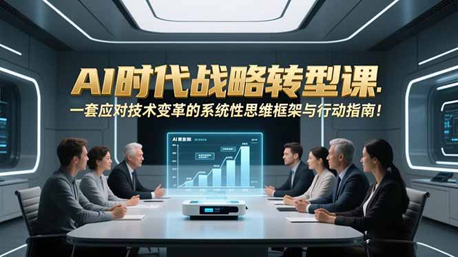 37fa5997e4aa0ae2122934087670406b.jpeg AI时代战略转型课:一套应对技术变革的系统性思维框架与行动指南!