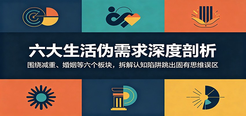 六大生活伪需求深度剖析：围绕减重、婚姻等六个板块，拆解认知陷阱跳出固有思维误区-冒泡网