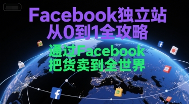 Facebook独立站从0到1全攻略，通过FacebboK把货卖到全世界-冒泡网