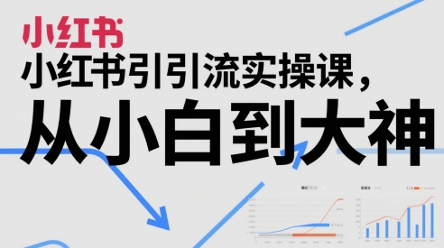 小红书引流实操课，从小白到大神-冒泡网