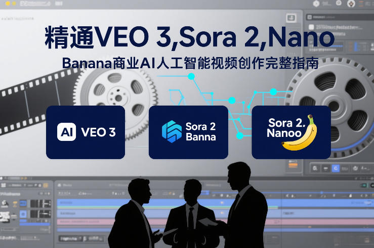 精通VEO 3，Sora 2，Nano Banana商业AI人工智能视频创作完整指南-冒泡网