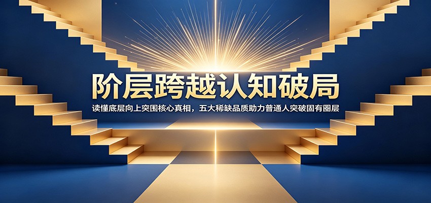 阶层跨越认知破局：读懂底层向上突围核心真相，五大稀缺品质助力普通人突破固有圈层-蜗牛学社