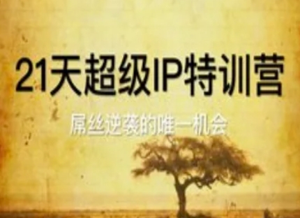 21天超级IP特训营，屌丝逆袭的唯一机会-冒泡网