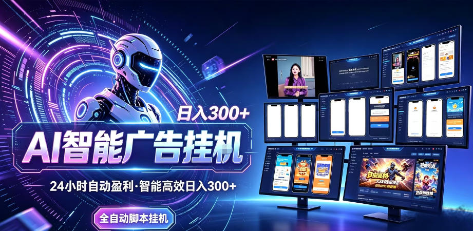 500402e0c1e97c83537d4d1163dc8616.jpeg Ai智能广告挂G,别再瞎折腾了!这个全自动挂G项目,新手当天见钱,告别频繁换项目的烦恼【揭秘】