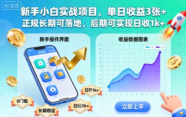 53867843f85614a105361d9113e6c81a.jpeg 新手小白实战项目,单日收益3张+,正规长期可落地,后期可实现日收1k+【揭秘】