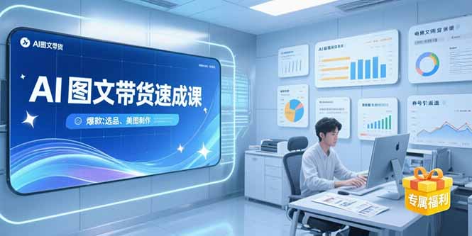54c9ddc575a9aa267e8472d14d8cc102.jpeg AI图文带货速成课,养号引流秘籍,爆款选品策略,美图制作全流程
