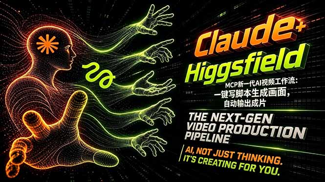 Claude+Higgsfield MCP新一代AI视频工作流：一键写脚本生成画面，自动输出成片-冒泡网