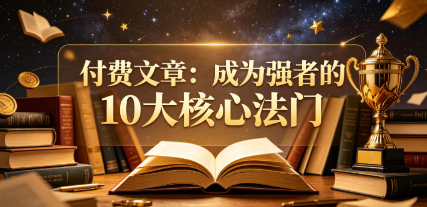 付费文章：成为强者的10大核心法门-冒泡网