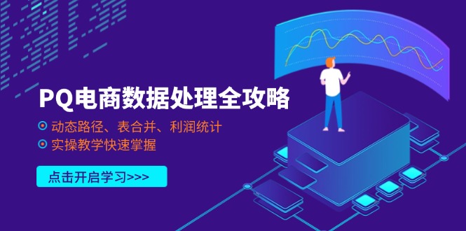 PQ电商数据处理全攻略，动态路径、表合并、利润统计，实操教学快速掌握-冒泡网