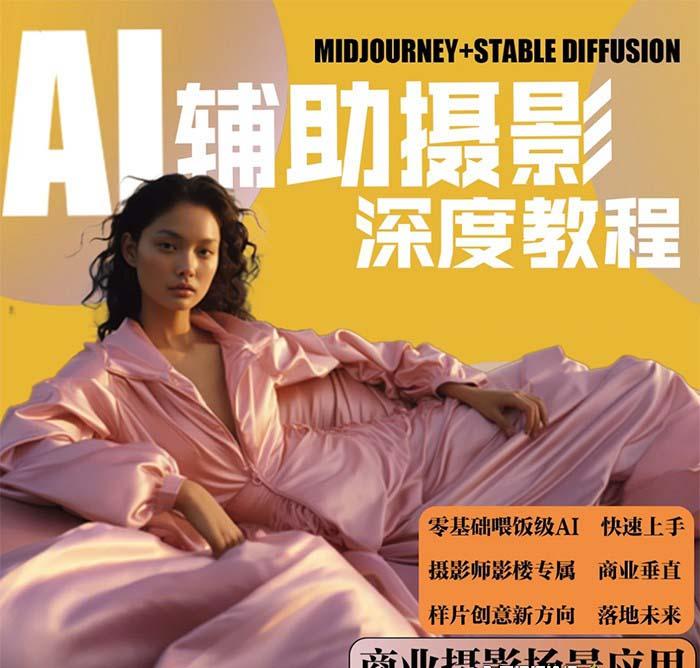 (8727期)2024年AI辅助摄影人工智能商业应用摄影课程(37节课)-冒泡网
