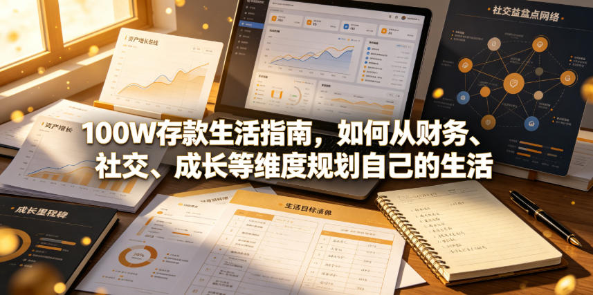 付费文章：100W存款生活指南，如何从财务、社交、成长等维度规划自己的生活-蜗牛学社