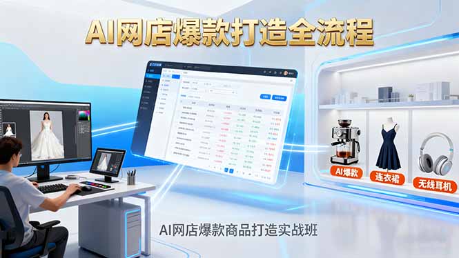 5b650834fff0763d6141c10253add78a.jpeg AI网店爆款商品打造实战班:AI技术实现商品图智能处理,快速搭建AI网店