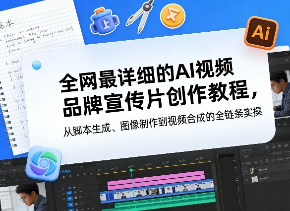 全网最详细的AI视频品牌宣传片创作教程，从脚本生成、图像制作到视频合成的全链条实操-冒泡网