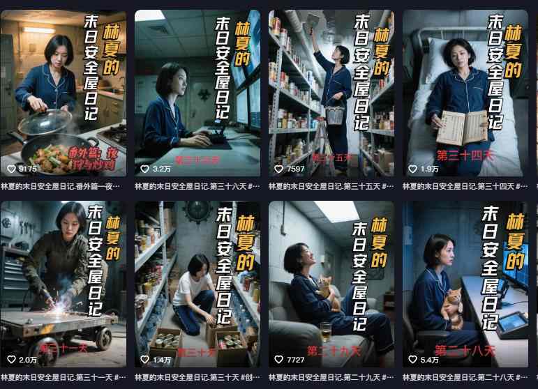 601aee378fc386d5ccf4f67474335c05.jpeg 十个作品涨粉近20W!用AI制作末日安全日记连载,日入4位数,评论区爆肝求更新(附详细步骤)