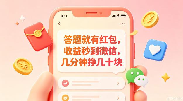60819bd949b3bea7ba47616383c0ebb8.jpeg 答题就有红包,收益秒到微信,几分钟挣几十块,学生党上班族宝妈都可以玩【揭秘】