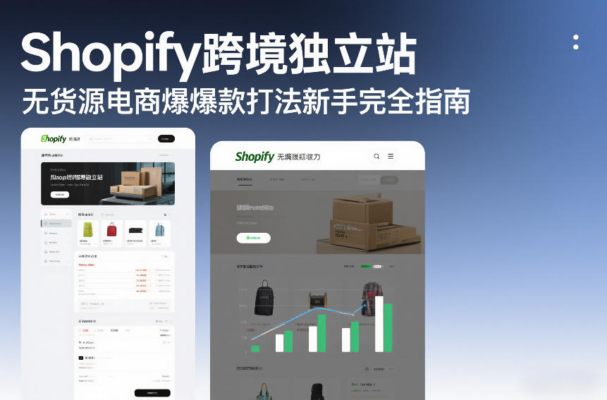 Shopify跨境独立站无货源电商爆款打法新手完全指南-冒泡网