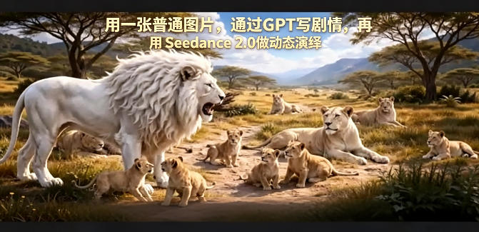 用一张普通图片，通过GPT写剧情，再用Seedance 2.0做动态演绎，居然能生成迪士尼风格搞笑动画-冒泡网