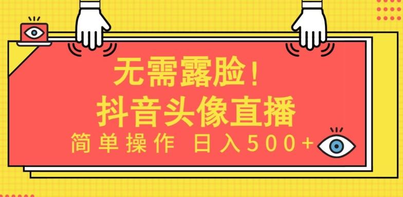 无需露脸，Ai头像直播项目，简单操作日入500+【揭秘】-冒泡网