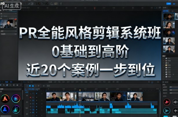 68361b217209d1f92d04e27f4ea71305.jpeg PR全能风格剪辑系统班,0基础到高阶,近20个案例一步到位